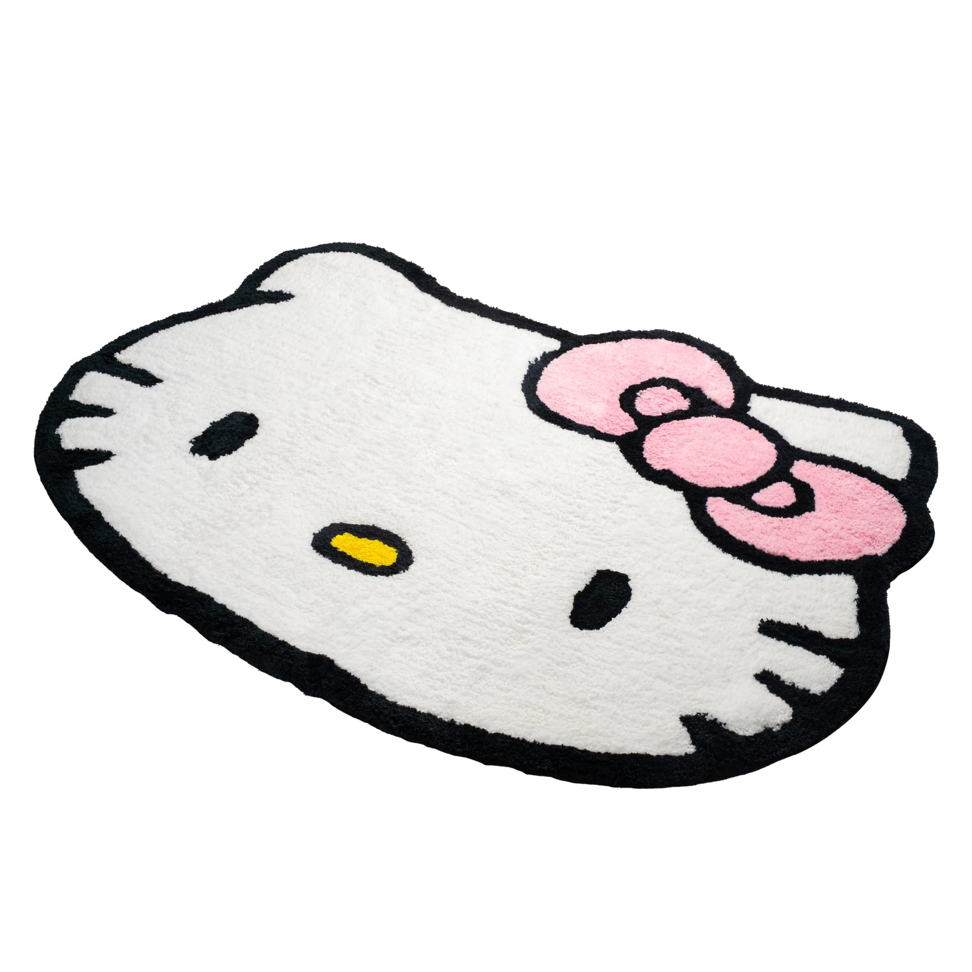 Jay Franco Hello Kitty rug 4x3 ft size shown for living room placement.