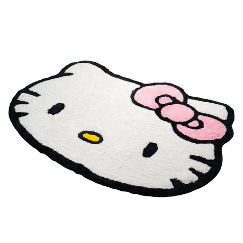 Jay Franco Hello Kitty rug 4x3 ft size shown for living room placement.