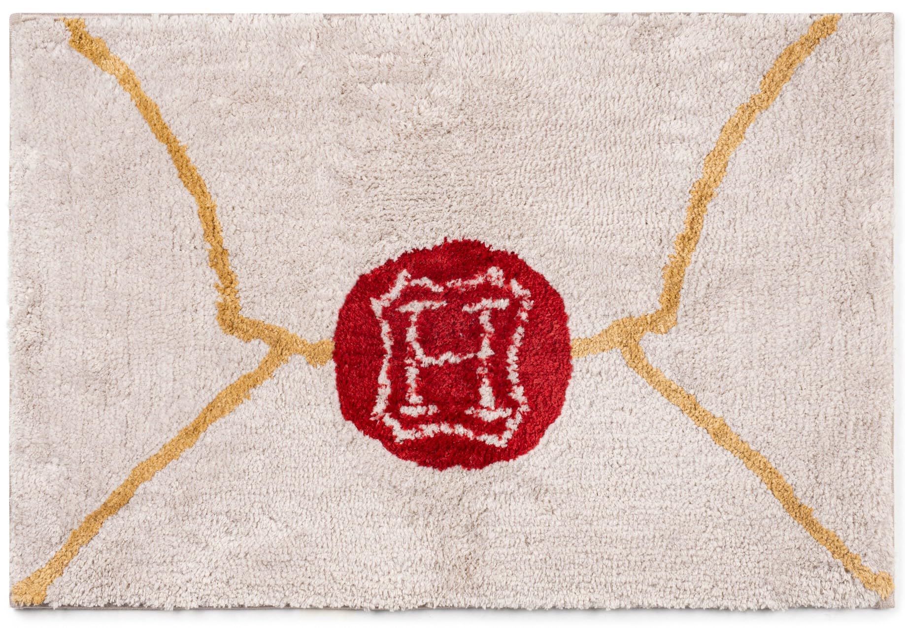 Jay Franco hogwarts-letter bath rug with Hogwarts letter design for magical bath time