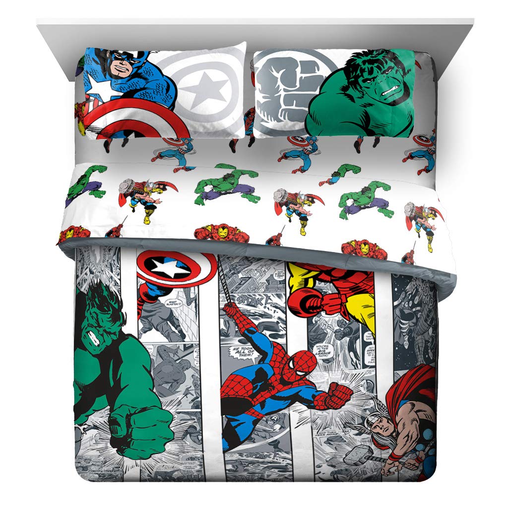 Jay Franco Marvel Avengers queen comforter for a fan-friendly kids' room