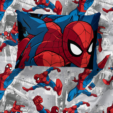 Vibrant Spiderman Burst room setup sparks imagination in kids' bedrooms.