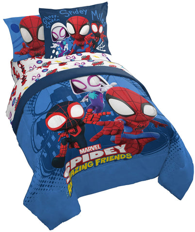 Jay Franco Marvel Spidey bed set features bold print for kids room