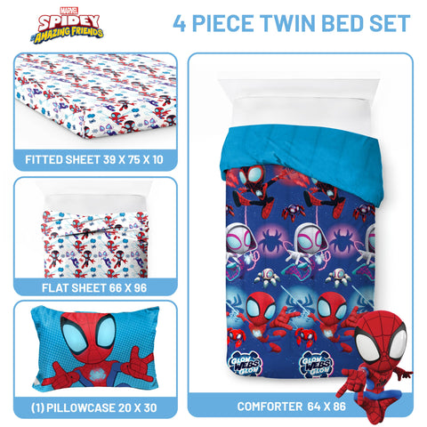 Jay Franco Marvel Spidey pillow sham adds playful bedtime decor.