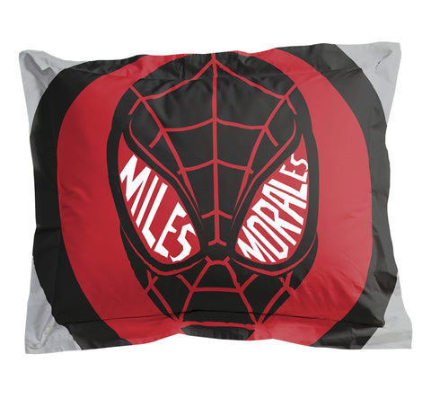 Jay Franco Miles Morales flat sheet provides smooth, easy-care bedding