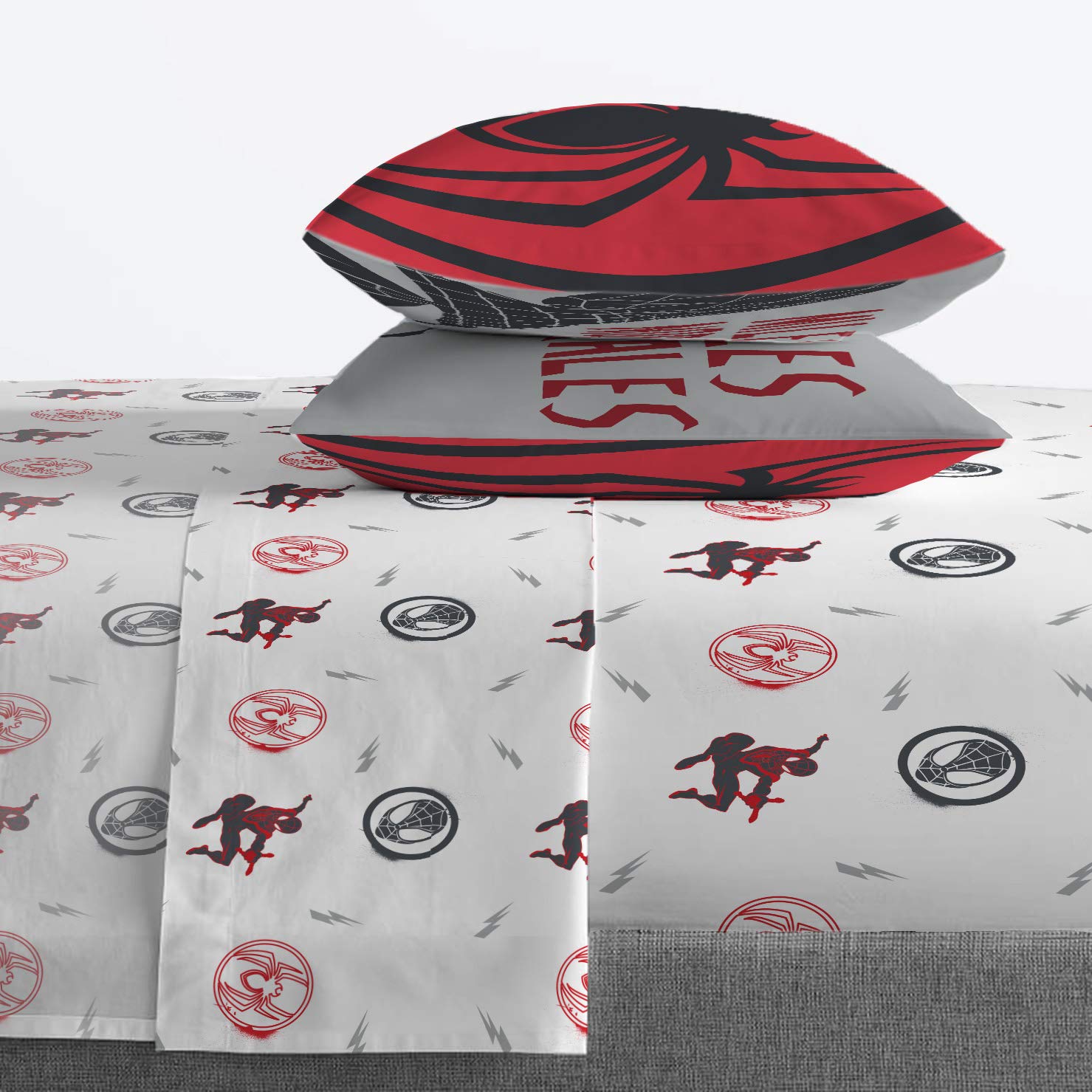 Jay Franco Miles Morales shams add comic-inspired style to any bed