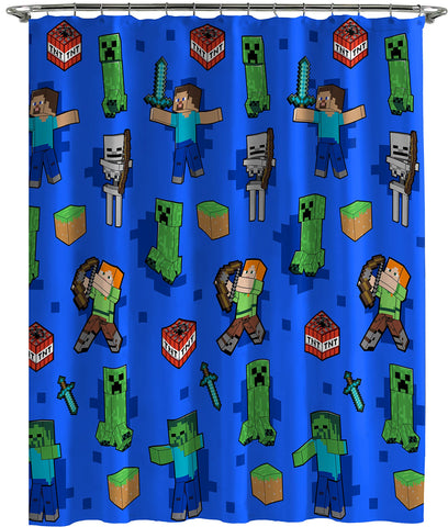 Jay Franco Minecraft Creeper TNT curtain hooks are durable and rust resistant for long lasting use