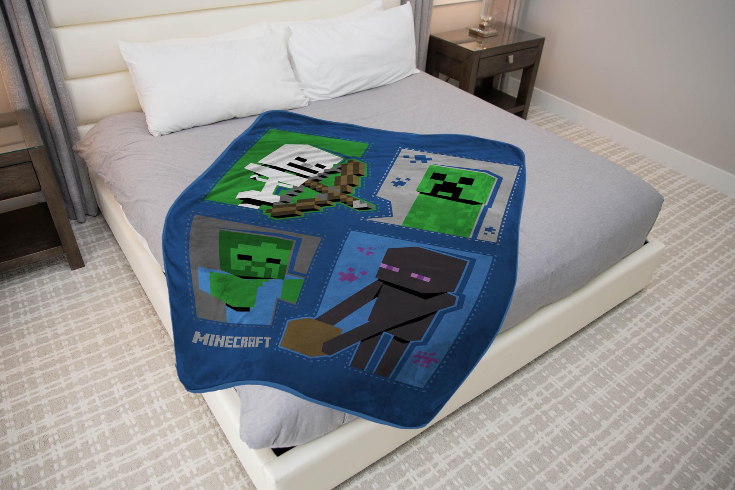 Jay Franco Minecraft Enderman design throw brings fantasy flair to bedtime