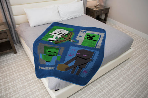 Jay Franco Minecraft Enderman design throw brings fantasy flair to bedtime