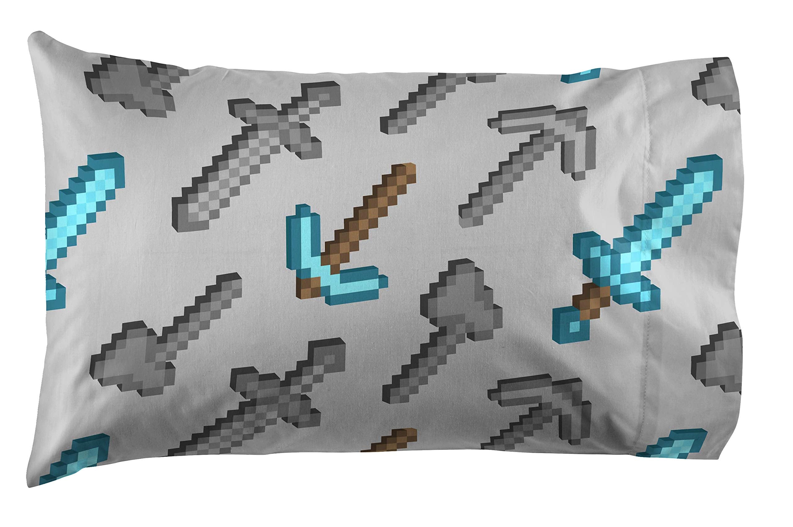 Jay Franco Minecraft pillow case finishes the set with smooth, soft fabric