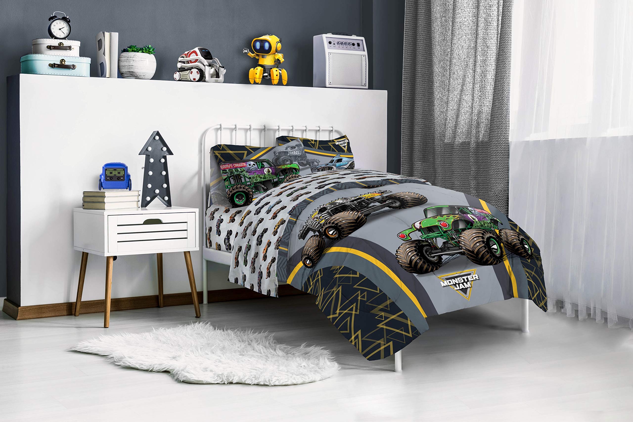 Jay Franco Monster Jam MJ Life coordinating room decor for ready-made Monster Jam vibe.