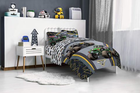 Jay Franco Monster Jam MJ Life coordinating room decor for ready-made Monster Jam vibe.