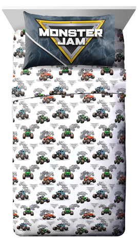 Jay Franco Monster Jam Slash pillowcases pair with the set for easy, coordinated bedding.
