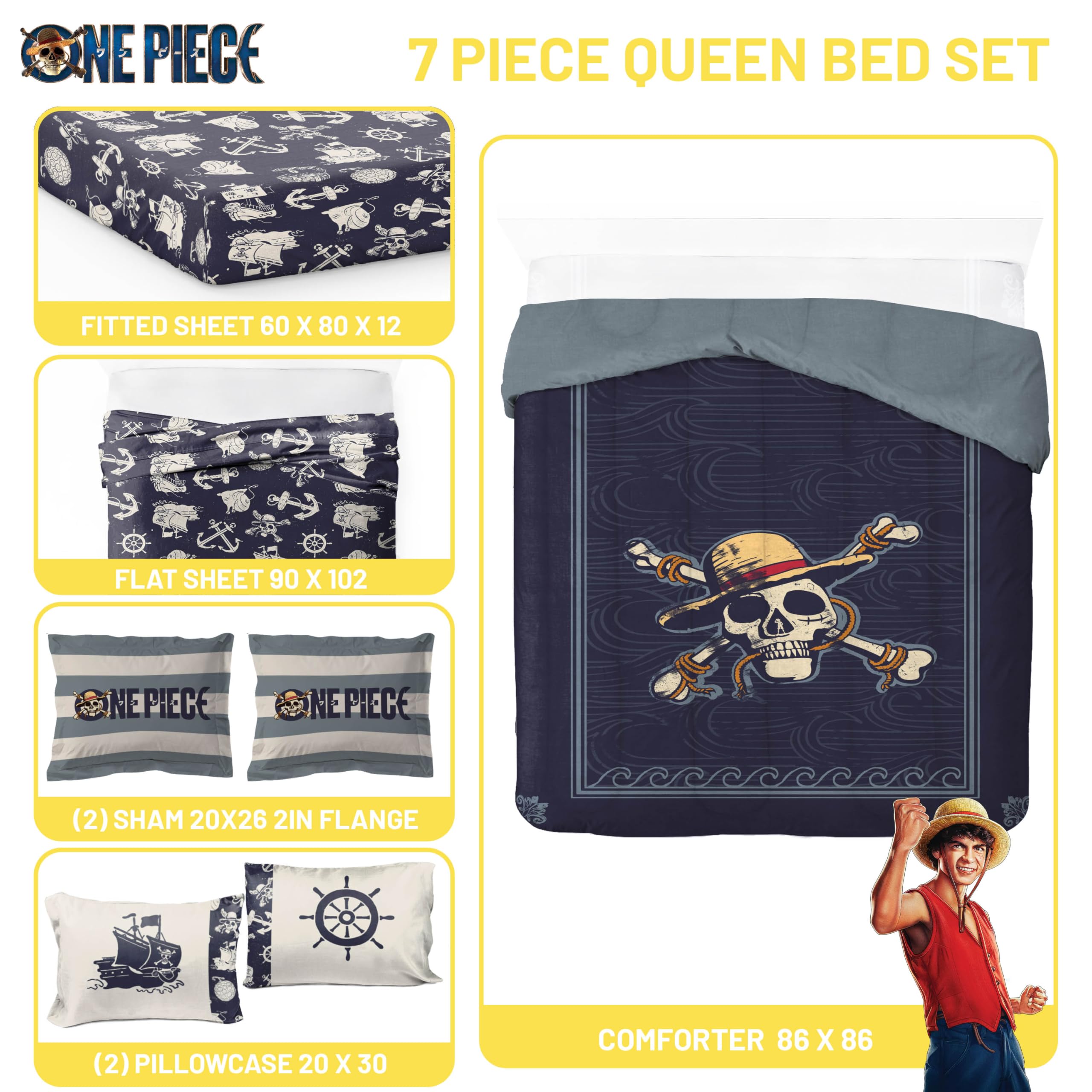 Jay Franco One Piece flat sheet providing a smooth sleep surface for kids.