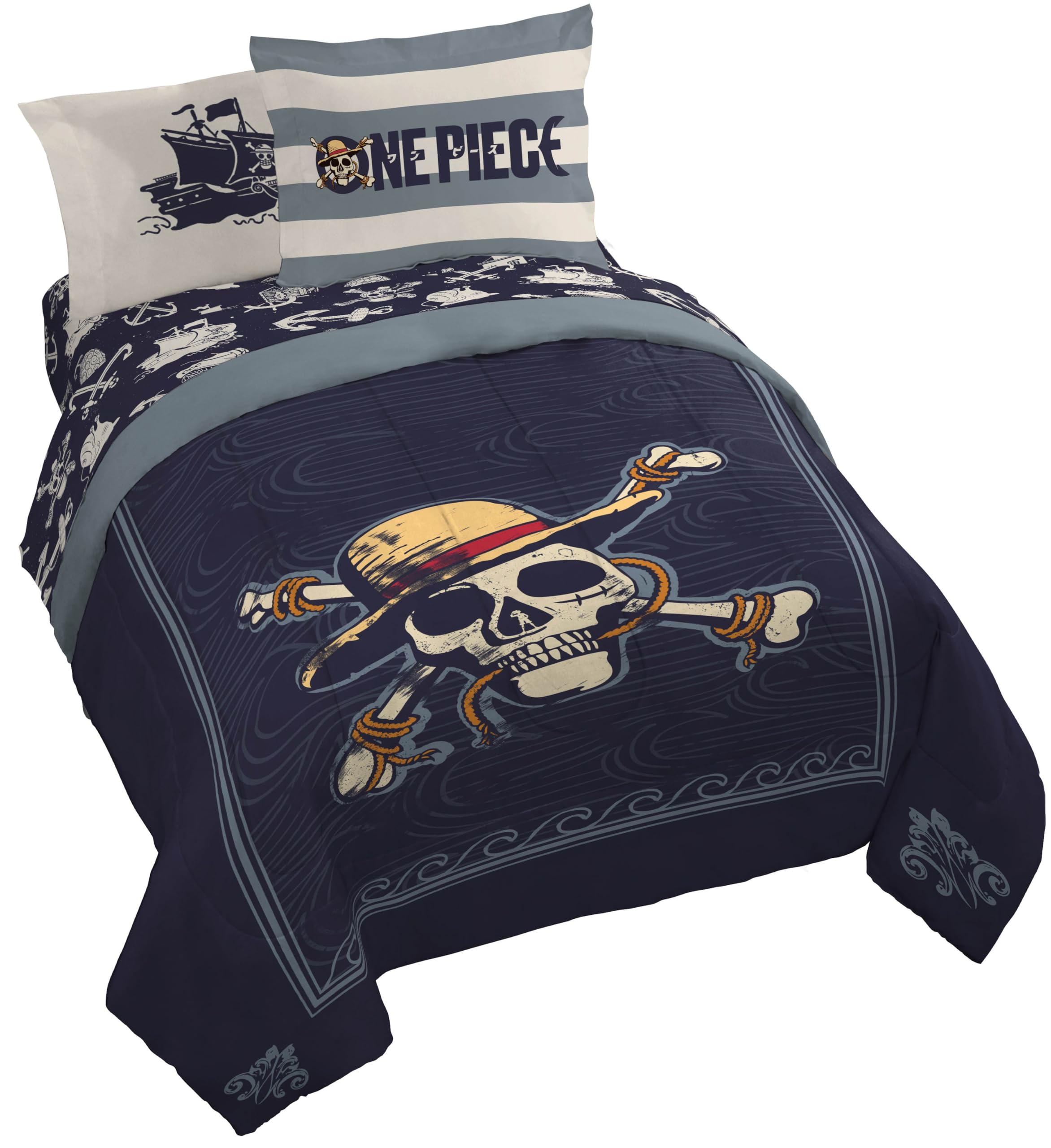 Jay Franco One Piece queen comforter with soft microfiber warmth for kid-friendly nights.