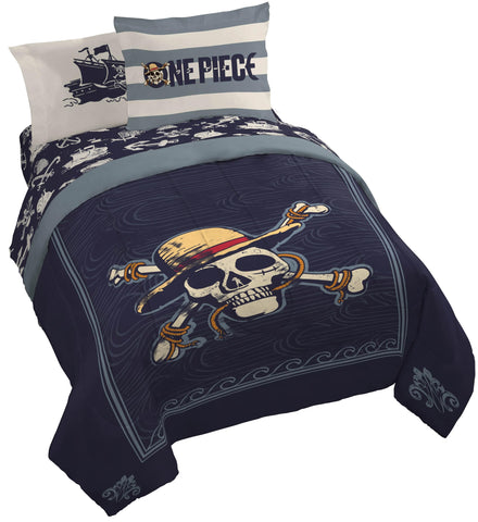 Jay Franco One Piece queen comforter with soft microfiber warmth for kid-friendly nights.