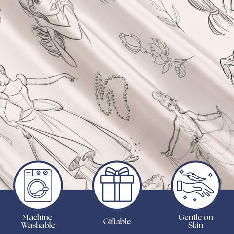 Jay Franco satin pillowcase promotes silky hair and gentle sleep skin