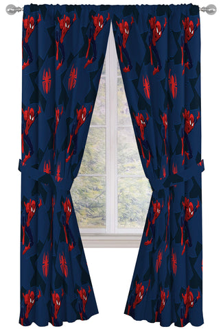 Jay Franco Spiderman Classic curtain panel 84 inches adds hero style to a kid's room.