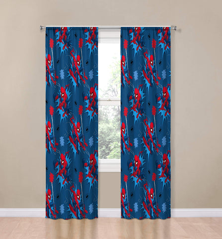 Jay Franco Spiderman drapes 84in length for tall windows and dramatic look.