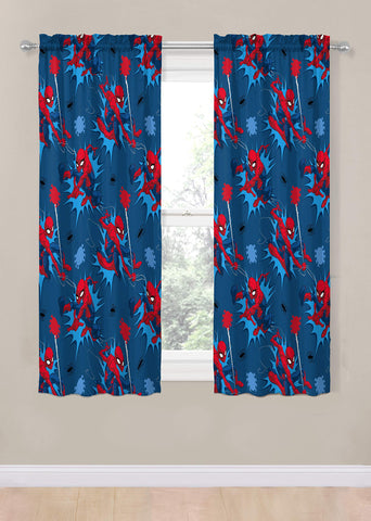Jay Franco Spiderman drapes include two tiebacks for easy, neat room styling.