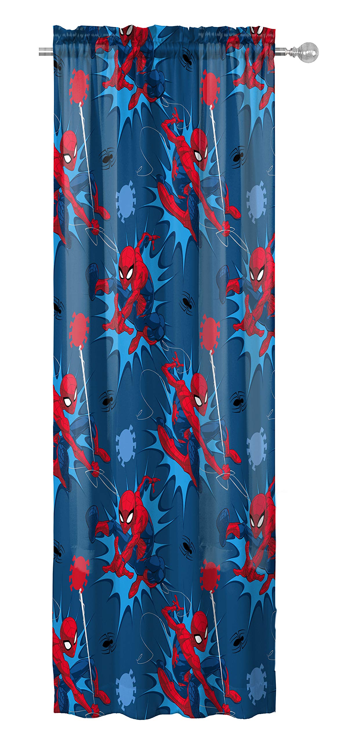 Jay Franco Spiderman curtains showcase vibrant character design that sparks imagination.