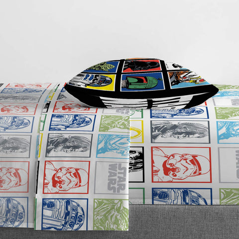 Jay Franco Star Wars pillowcase adds character to sleep space.
