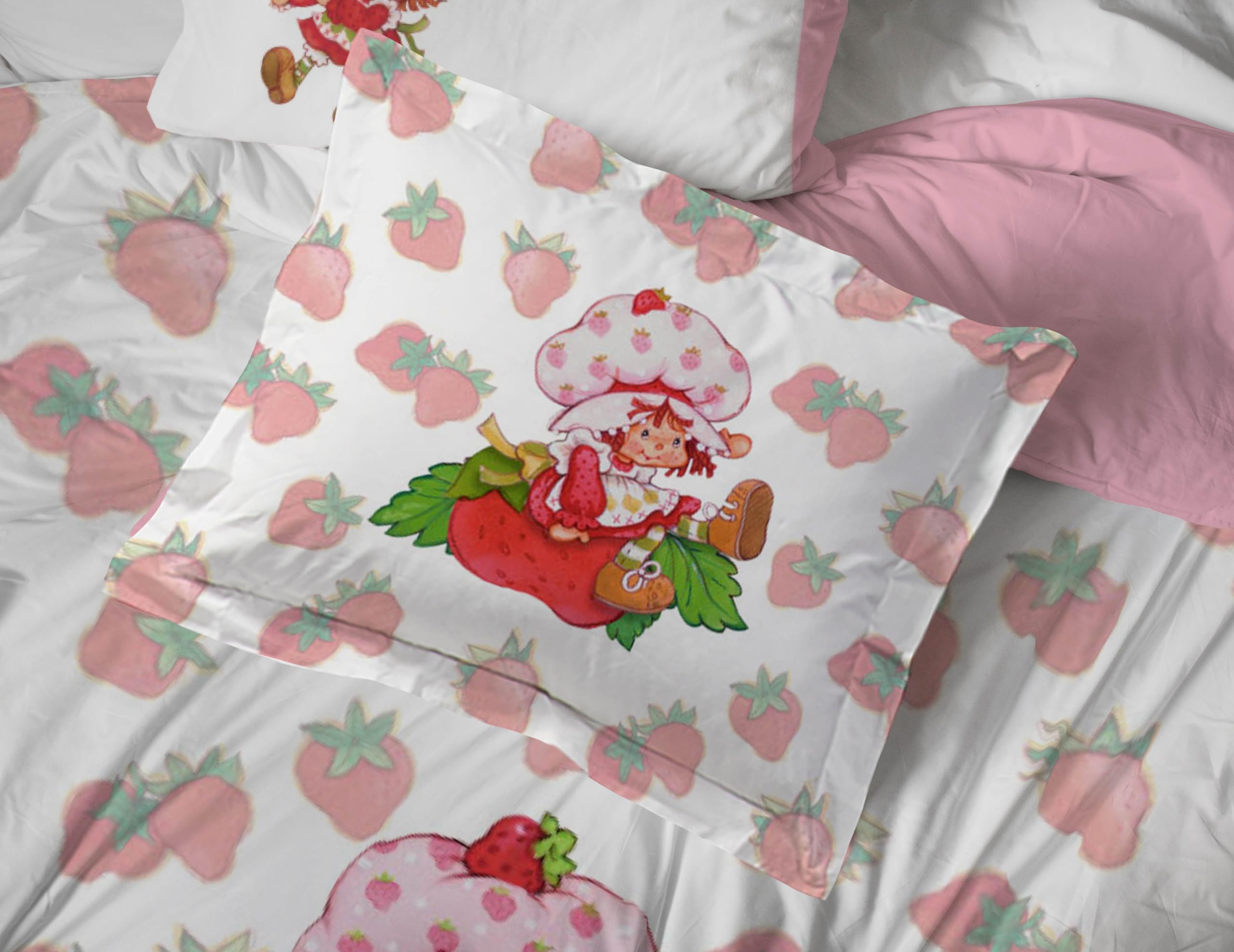 Jay Franco Strawberry Shortcake pillow covers—cozy accents that brighten any kid's room.