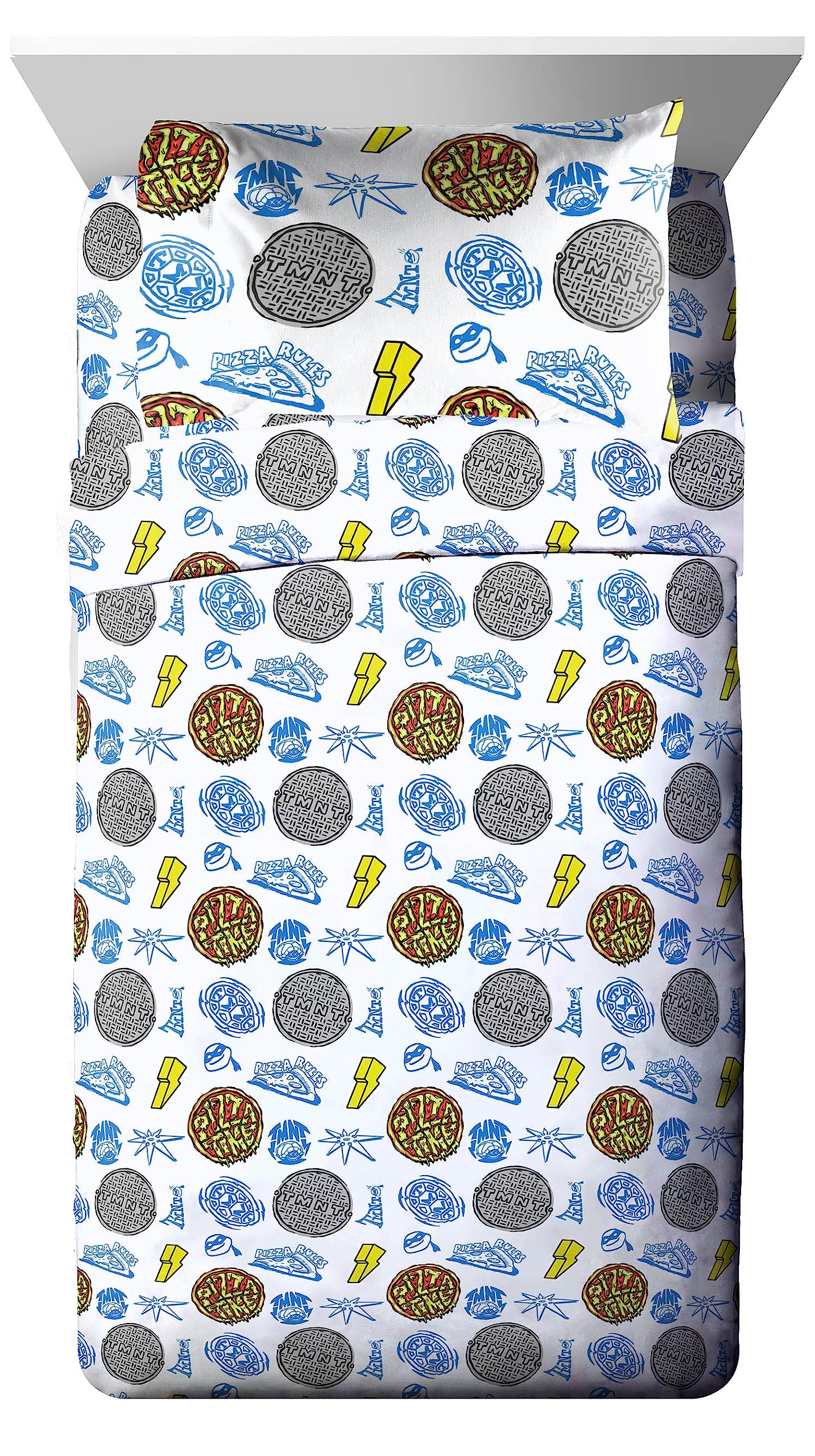 Jay Franco TMNT twin fitted sheet delivering snug fit and durable microfiber