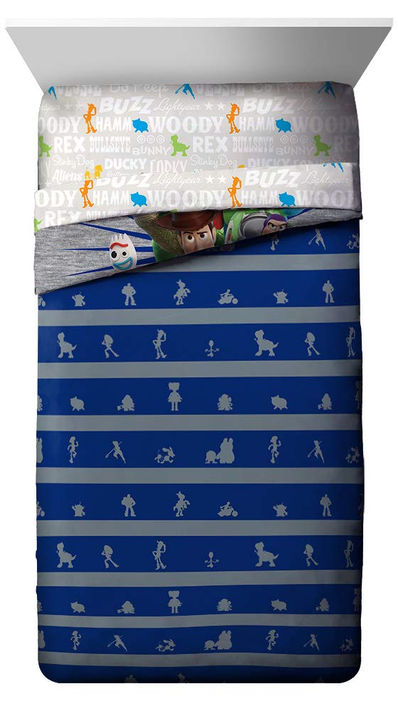 Jay Franco Toy Story 4 flat sheet adds extra coverage for family sleepovers.