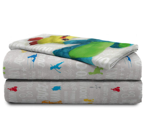 Jay Franco Toy Story 4 full set includes comforter and two sheets for full coverage.