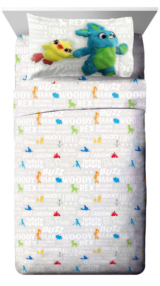 Jay Franco Toy Story 4 pillowcase featuring characters for kid-friendly beds.