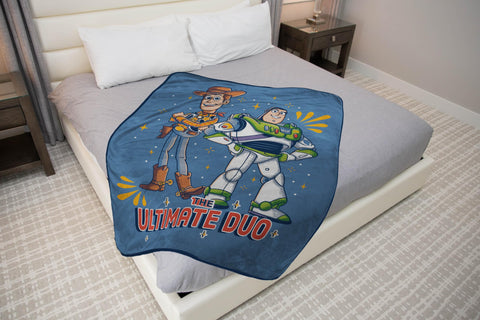 Jay Franco Toy Story microfiber close-up highlights ultra-soft texture.