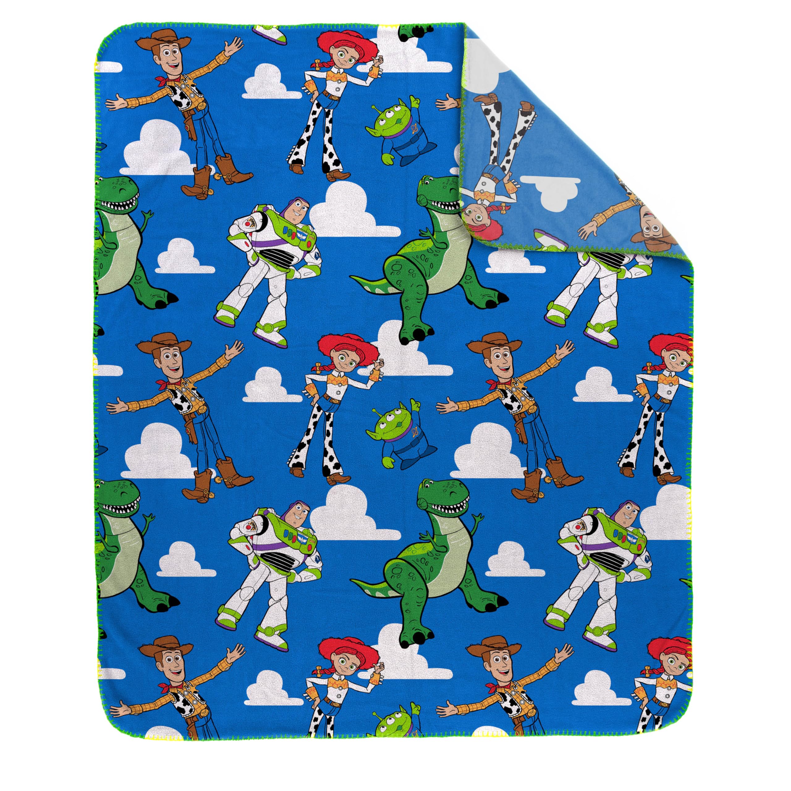 Jay Franco Toy Story plush throw Jessie pattern, bright decor for kids' rooms.