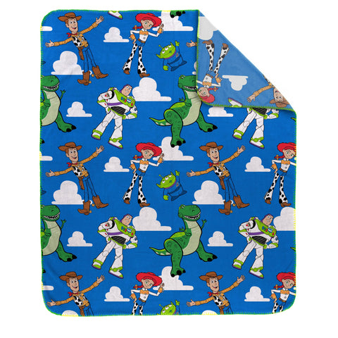 Jay Franco Toy Story plush throw Jessie pattern, bright decor for kids' rooms.