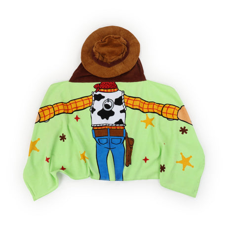 Jay Franco Toy Story hooded towel 22x51 dries kids quickly after swimming.