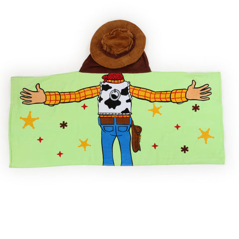 Jay Franco Toy Story Woody towel features 3D hood and durable print.