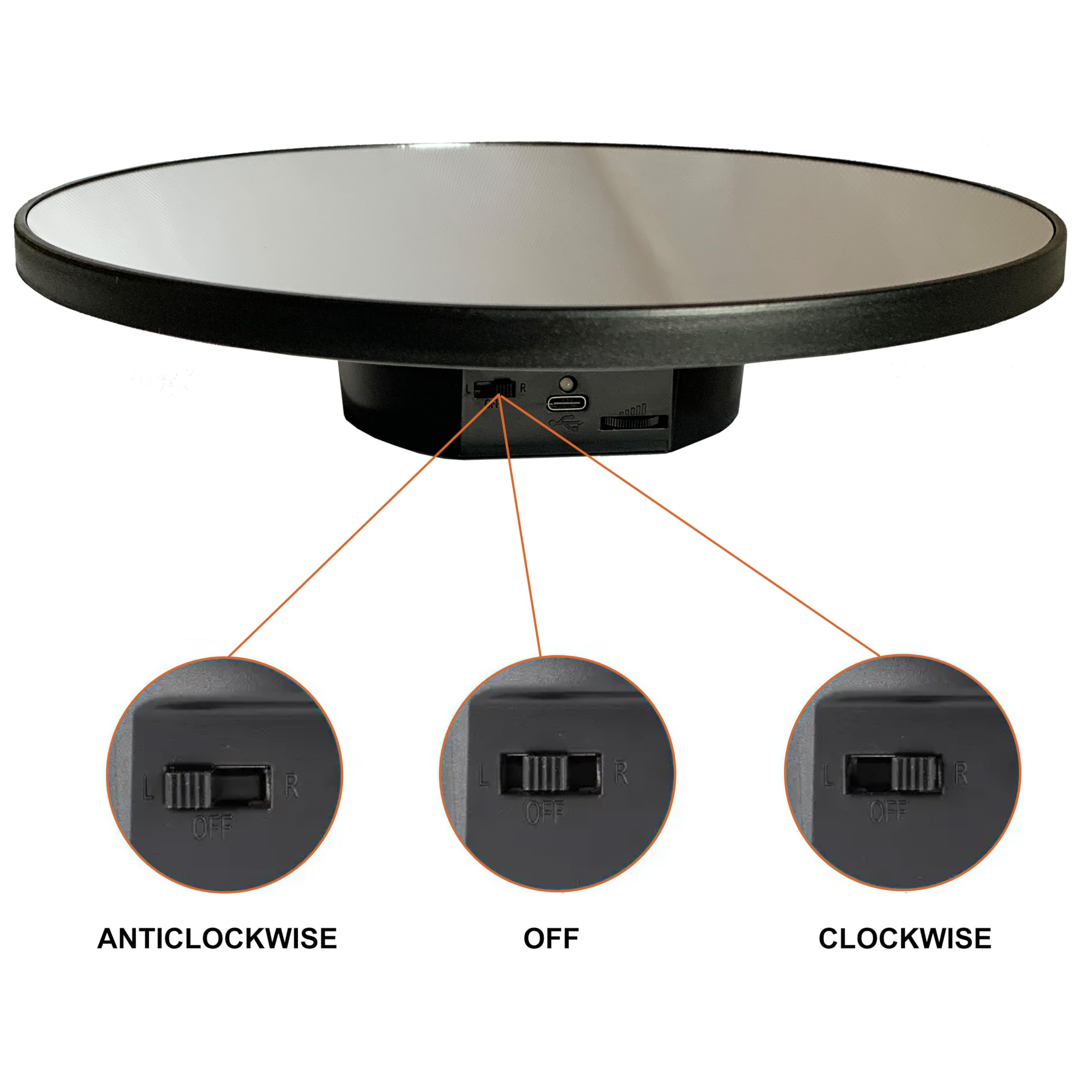 JAYEGT window display setup for shop exhibits with rotating product views.