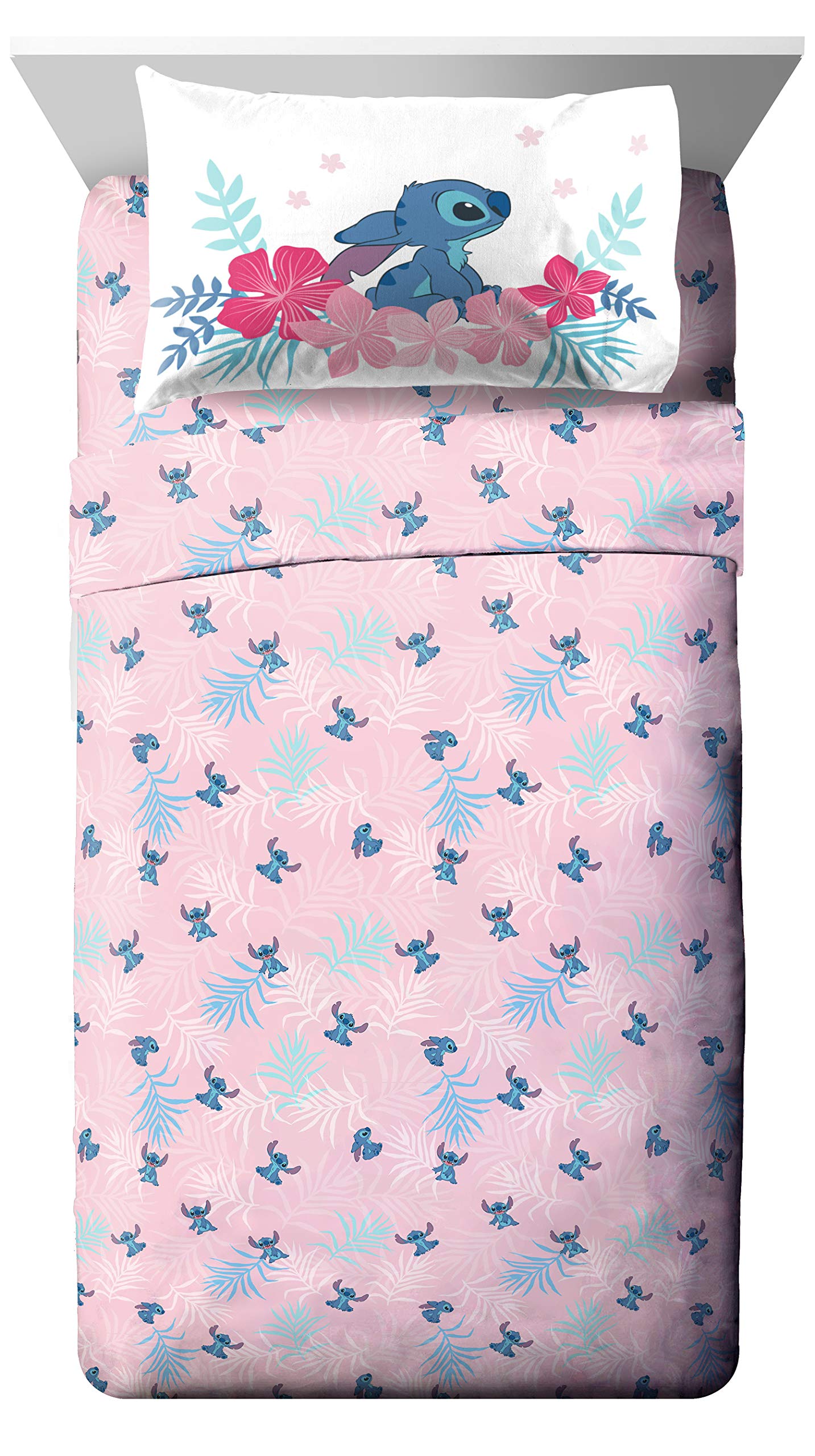 Jay Franco Lilo & Stitch flat sheet improves sleep with soft microfiber