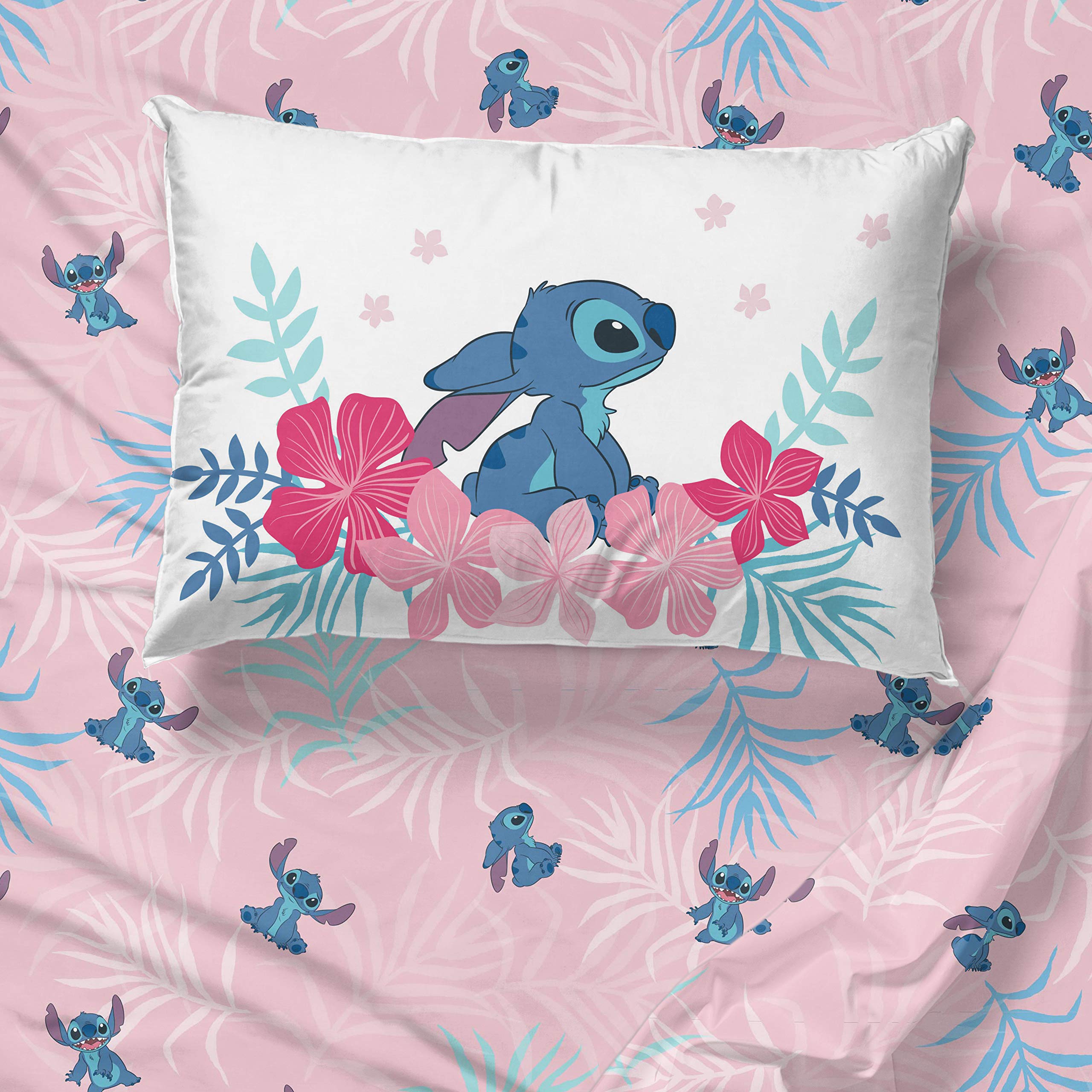 Jay Franco Lilo & Stitch pillowcase keeps pillows fresh and kid-friendly