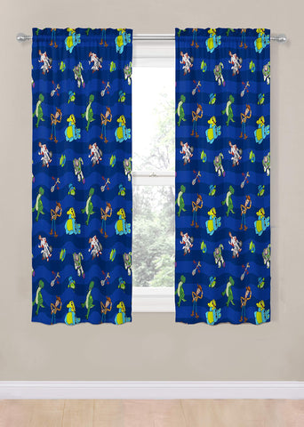 Jay Franco Toy Story drapes with bright graphics for a vibrant kids' room.