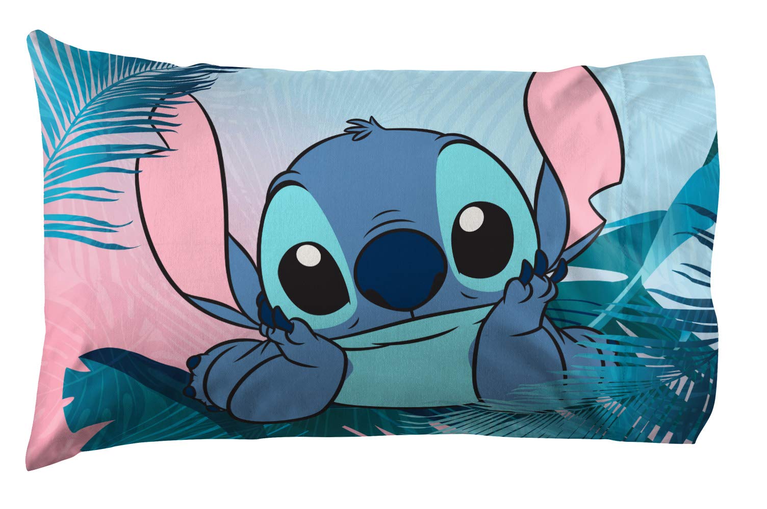 Jay Franco Lilo & Stitch flat sheet featuring bright design for playful decor.