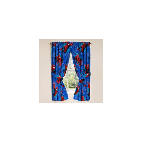 Jay Franco Marvel Spiderman Astonish curtain panel on rod, soft microfiber and kid-friendly design.