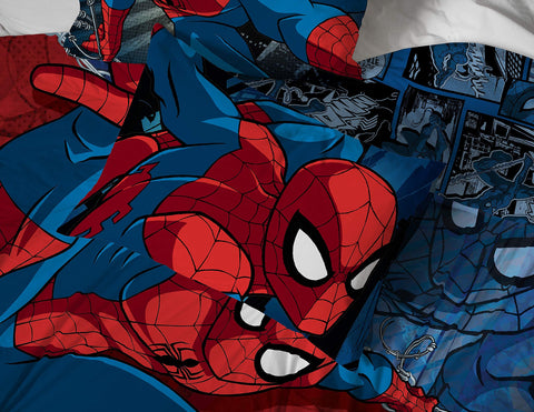 Jay Franco Marvel Spiderman Burst complete set enhances kid-friendly room decor
