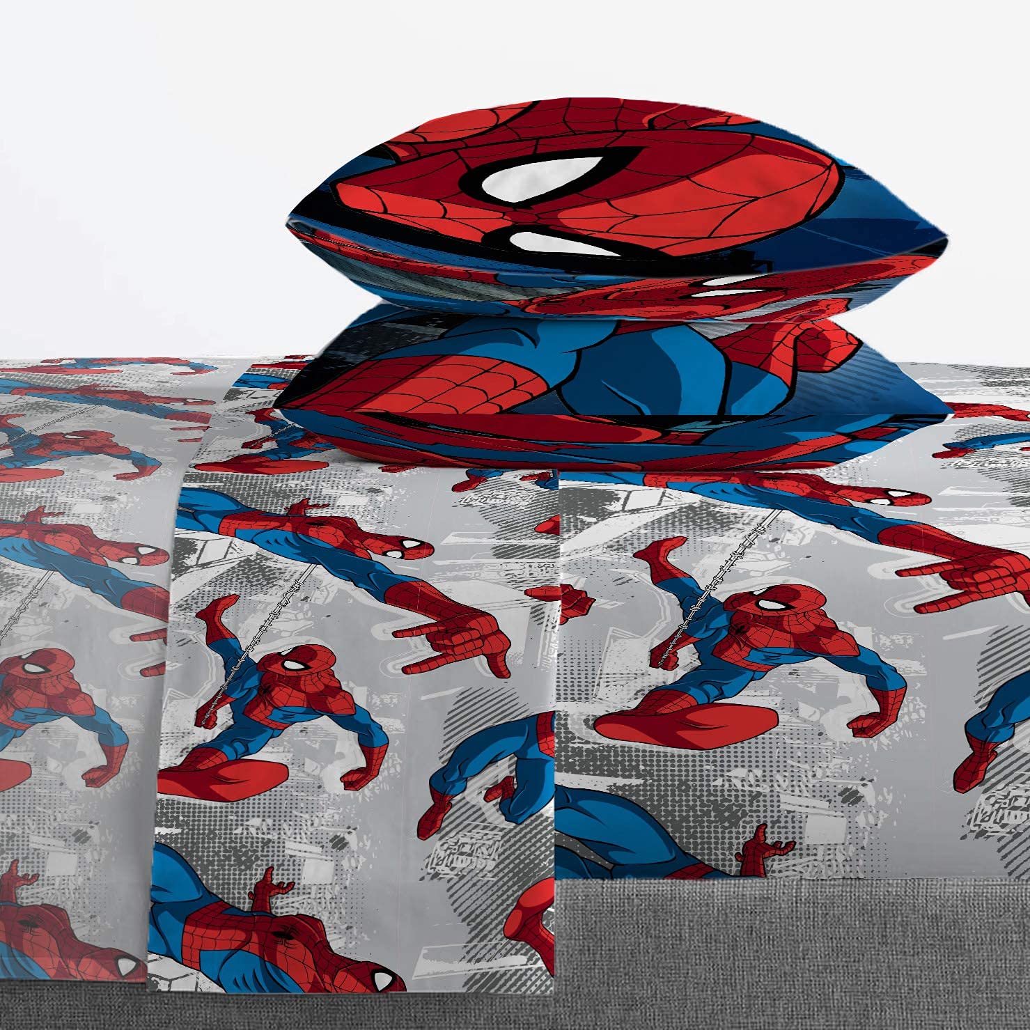 Jay Franco Marvel Spiderman Burst pillowcases for easy bedtime routines