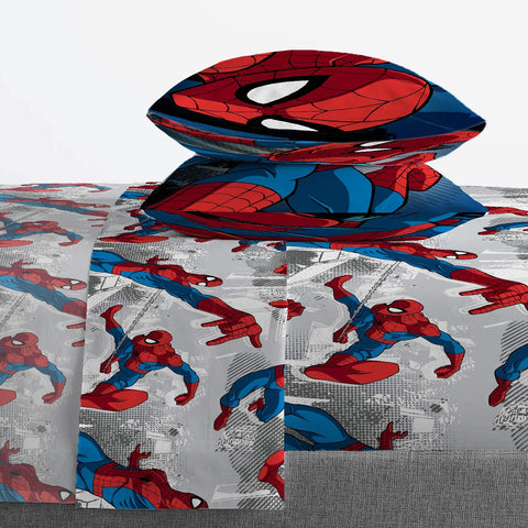 Jay Franco Marvel Spiderman Burst pillowcases for easy bedtime routines