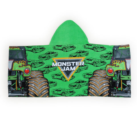 Jay Franco Monster Jam Grave Digger 3D hood close-up shows playful texture