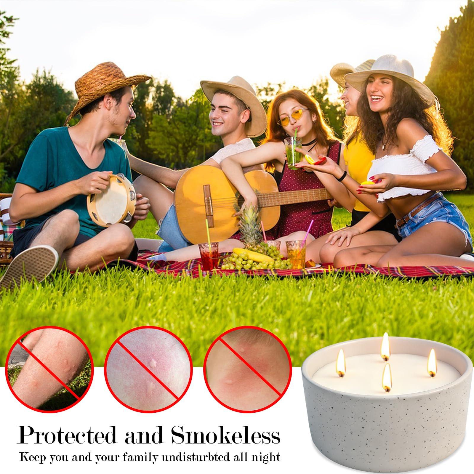 Jayhanvoe citronella candle in ceramic jar makes a stylish gift.