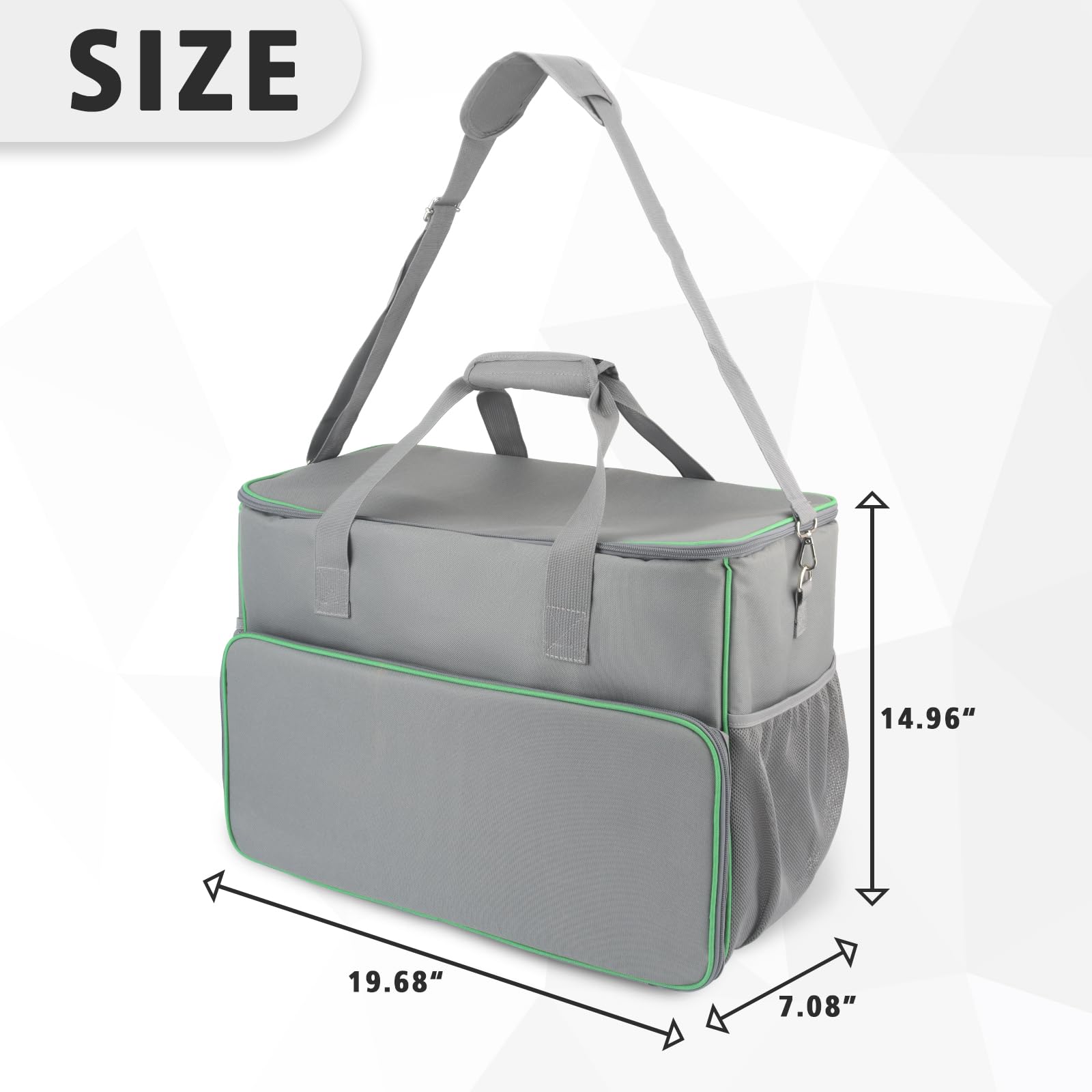 JAYOBGO carry bag for Bissell Little Green 1400B reinforced handles simplify carrying and transport.