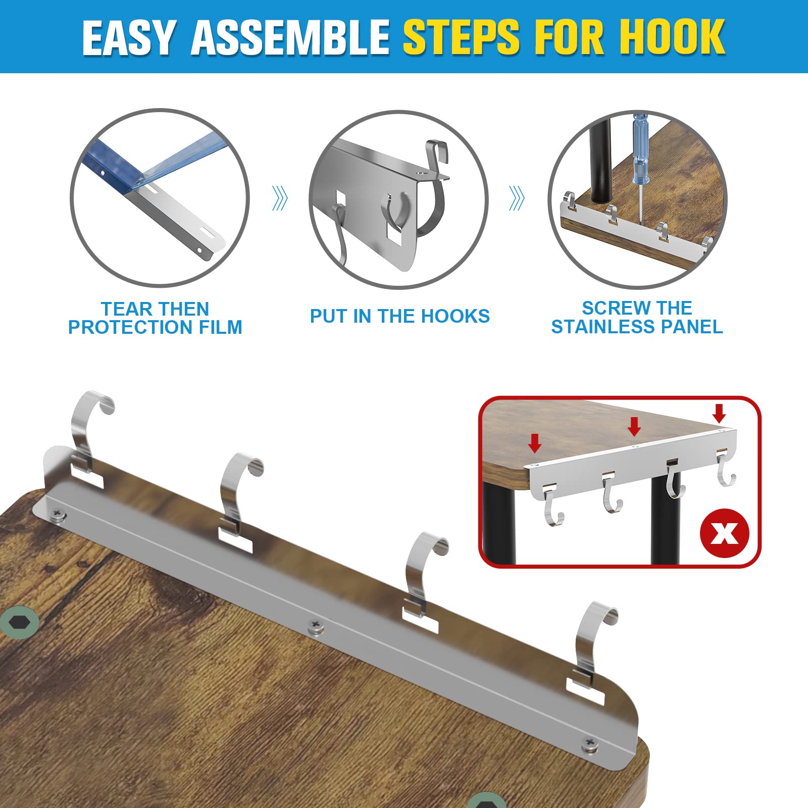 JayRex kitchen organizer is easy to assemble and wipe clean.