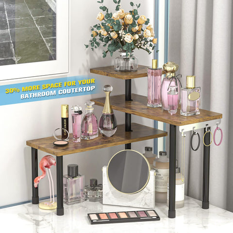 JayRex over-sink storage shelf creates extra surface space.