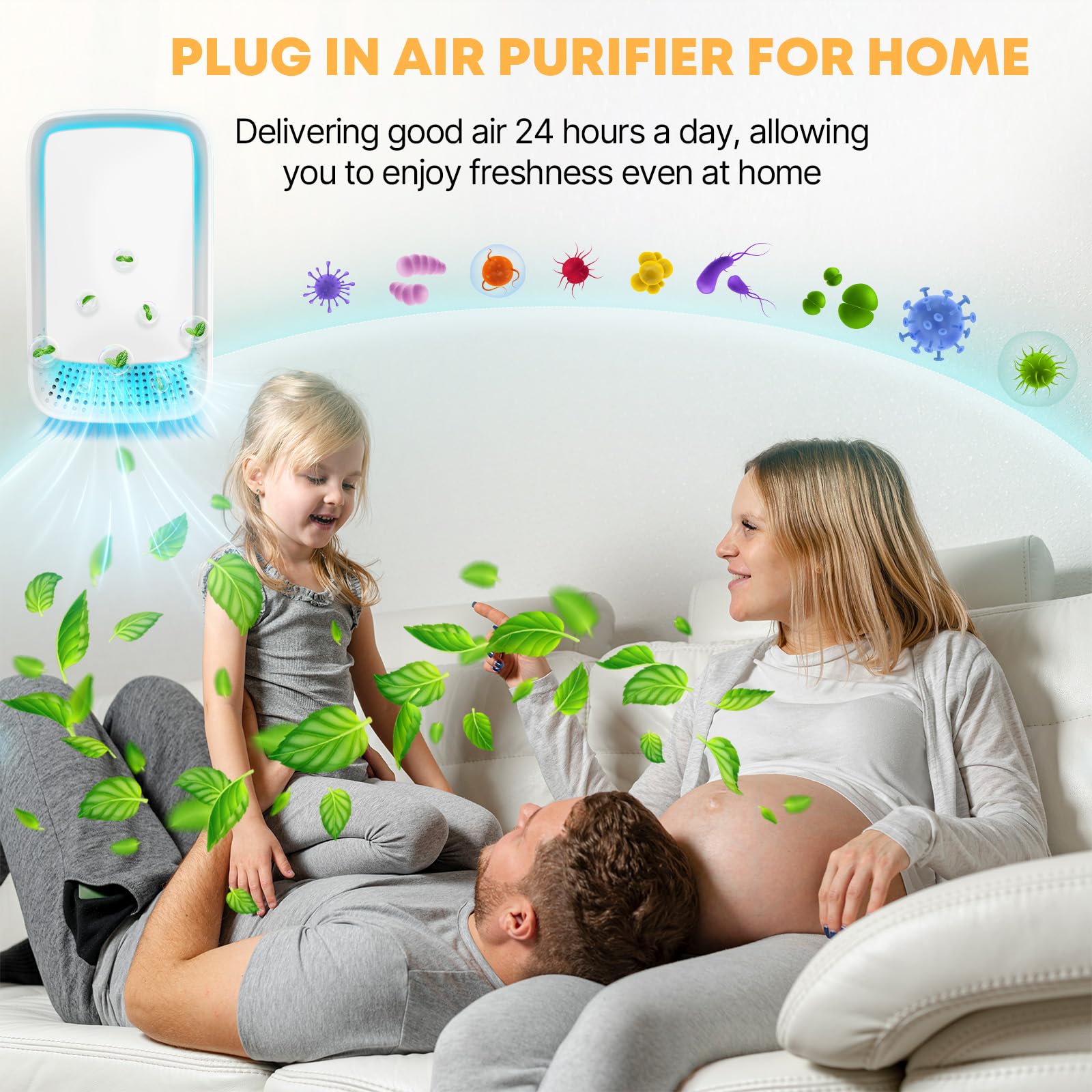 JayuEra 8Pack in the bedroom area delivering quiet, continuous air ionization